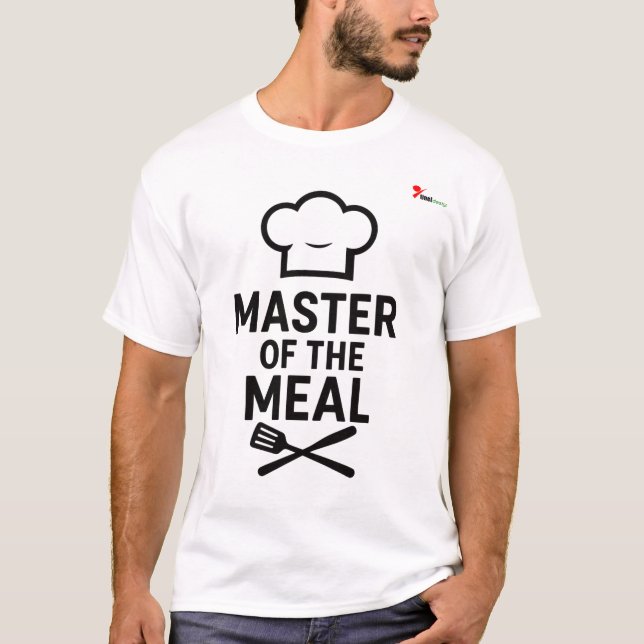 "Master of the Meal" Funny Chef Slogan T-Shirt (Front)