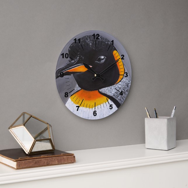 Master of the Twilight Zone Painting by Alfred Fox Large Clock (Office)