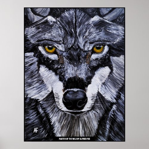 Master of the Wild Painting by Alfred Fox Poster