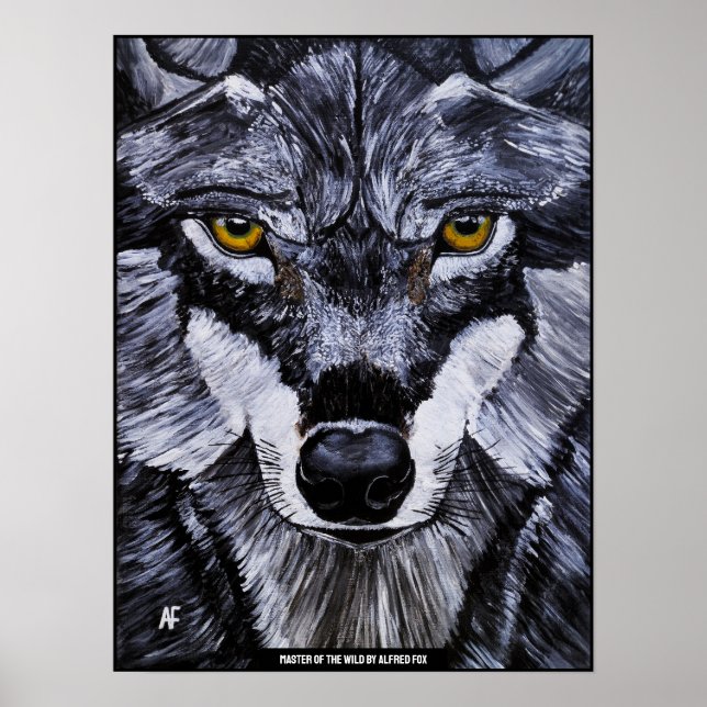 Master of the Wild Painting by Alfred Fox Poster (Front)