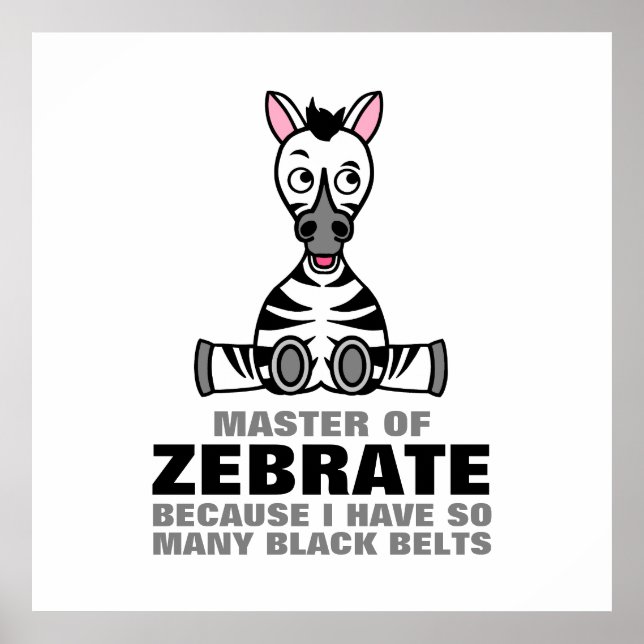 Master of Zebrate, Zebra Poster (Front)