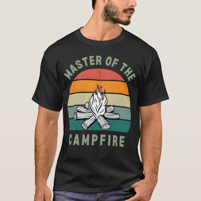 MASTER OFHE CAMP FIRE vintage T-Shirt (Front)