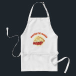 Master Pie Maker Cherry Pie Template Adult Apron<br><div class="desc">Vintage cherry pie graphic. The text can easily be personalized with this template.</div>