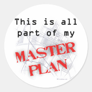 Master Plan Classic Round Sticker