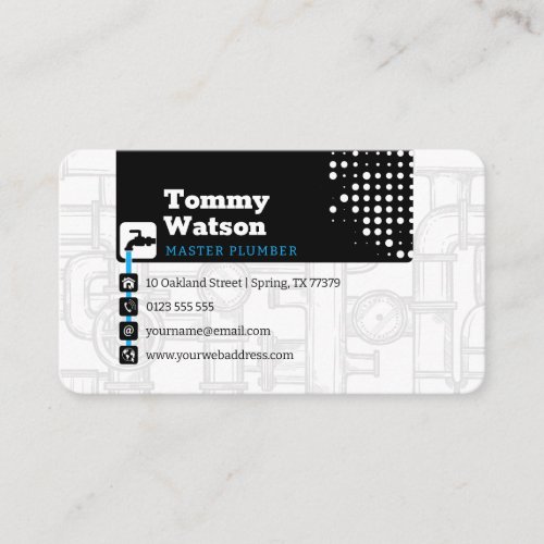 Master plumber  Handy Man Business Card