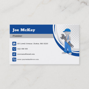 Master plumber Handy Man Business Card