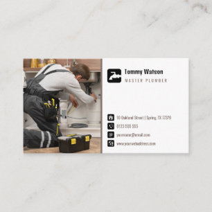 Master plumber Handy Man Business Card