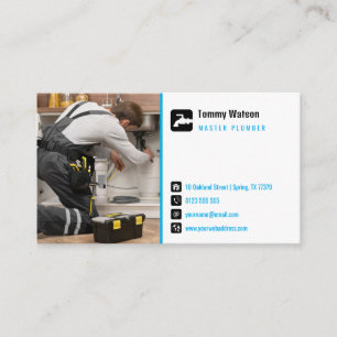Master plumber Handy Man Business Card