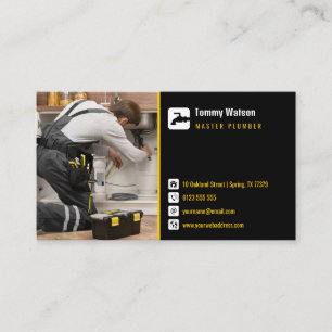 Master plumber Handy Man Business Card