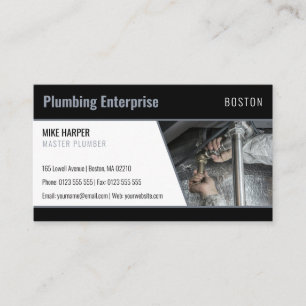 Master plumber   Handy Man Business Card