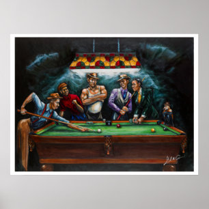 Master Pool Hall Poster