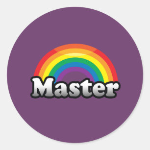 MASTER PRIDE CLASSIC ROUND STICKER