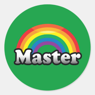MASTER PRIDE CLASSIC ROUND STICKER