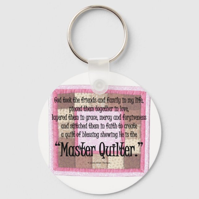 Master quilter keychain (Front)