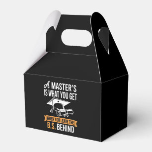 Master’s Degree MBA Masters Degree Graduation  Favor Boxes