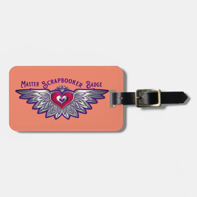 Master Scrapbooker Badge  Luggage Tag (Front Horizontal)