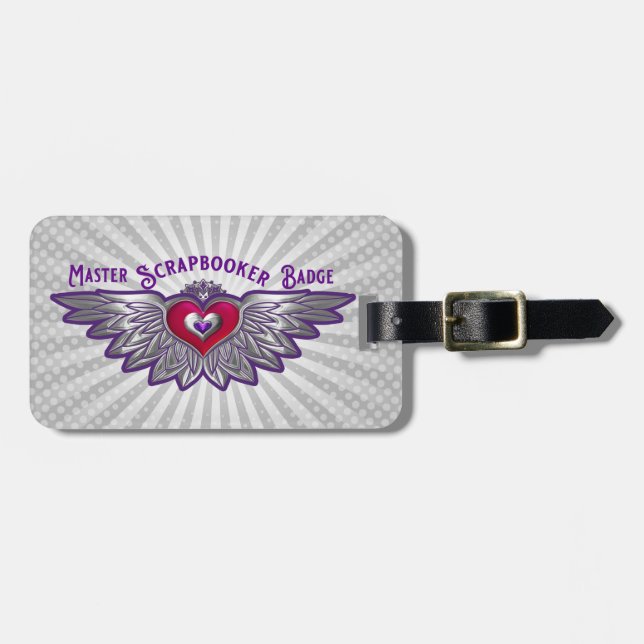 Master Scrapbooker Badge Luggage Tag (Front Horizontal)