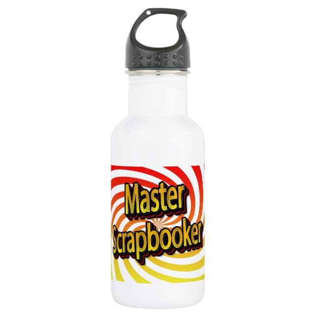 “Master Scrapbooker” Stainless Steel Water Bottle (Front)