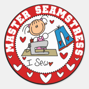Master Seamstress Classic Round Sticker