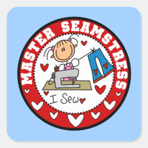 Master Seamstress Square Sticker