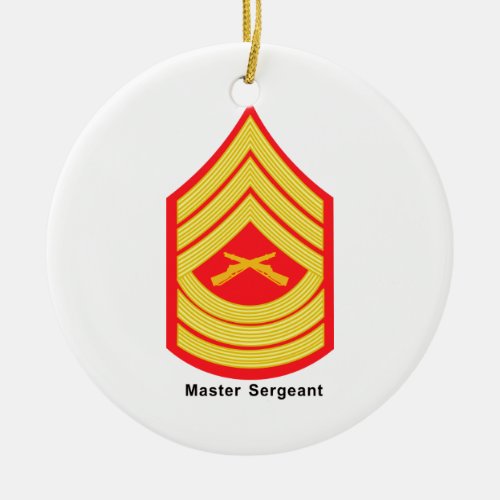 Master Sergeant Ceramic Ornament