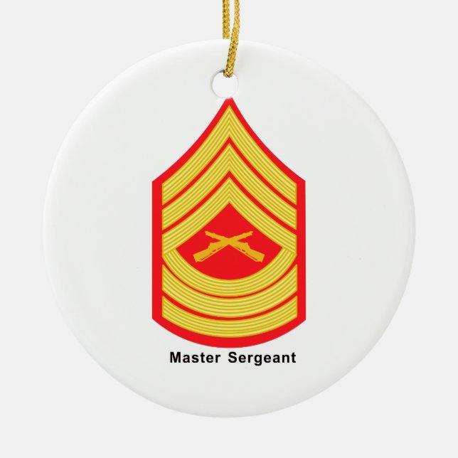 Master Sergeant Ceramic Ornament (Front)