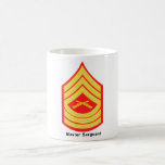 Master Sergeant Coffee Mug<br><div class="desc">Show pride for your military and display this rank for the Marine Corp.</div>
