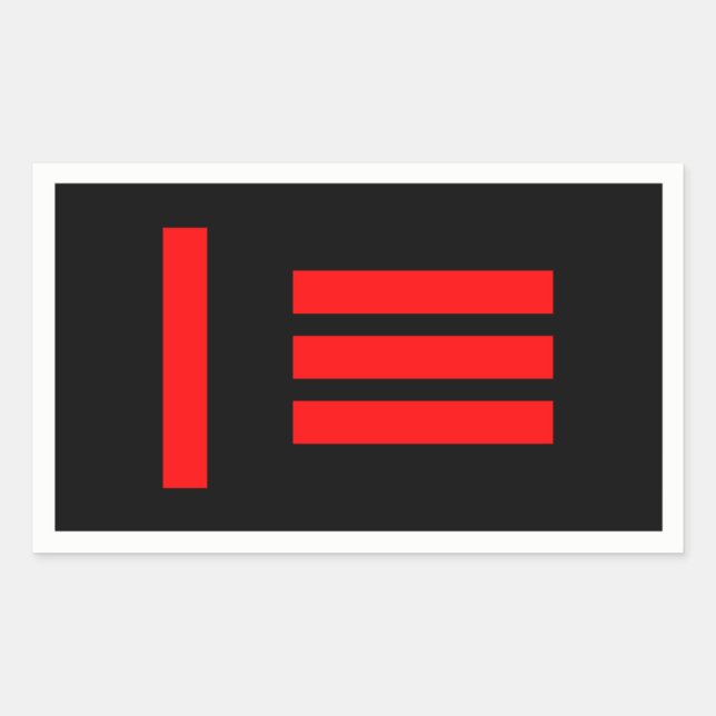 Master / slave rectangular sticker (Front)