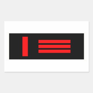 Master / slave rectangular sticker