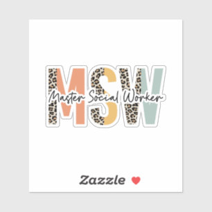 Master Social Worker Sticker