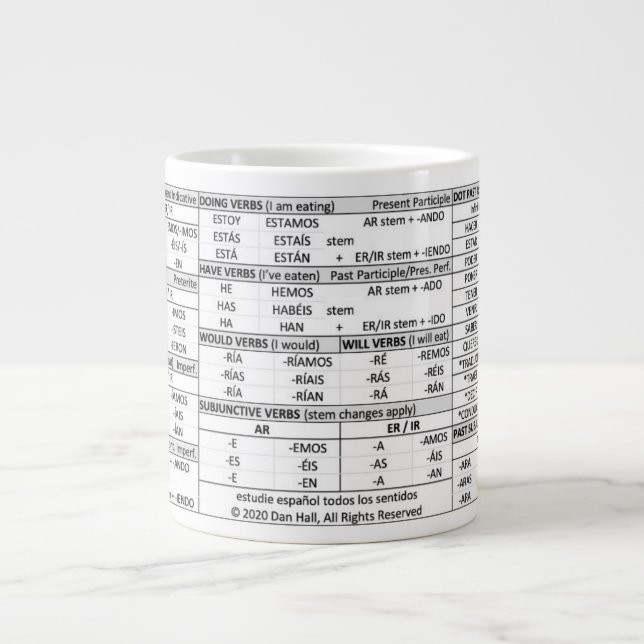 Master Spanish Conjugation - 20 Ounce Mug (Front)