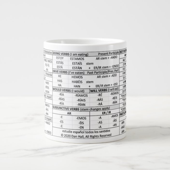 Master Spanish Conjugation Ounce Mug Zazzle Com