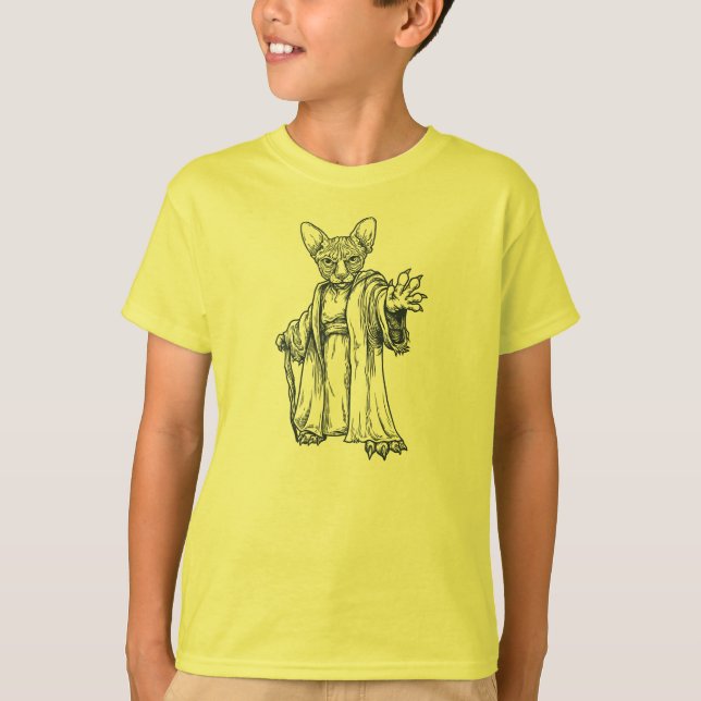 Master Sphynx Lineart - Kids T-Shirt (Front)