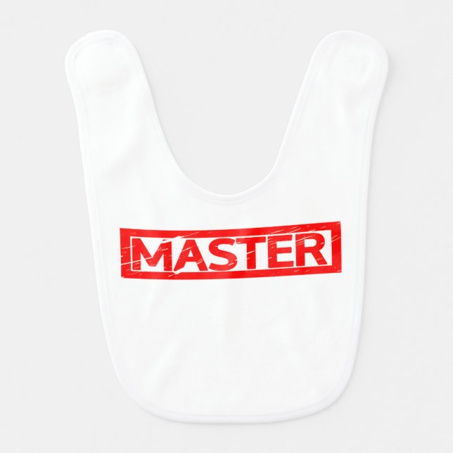 Master Stamp Baby Bib (Front)