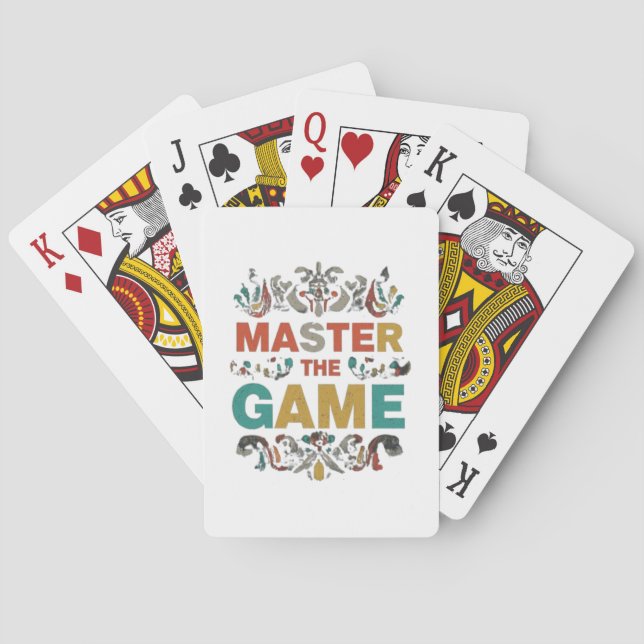 Master the Game Poker Cards (Back)