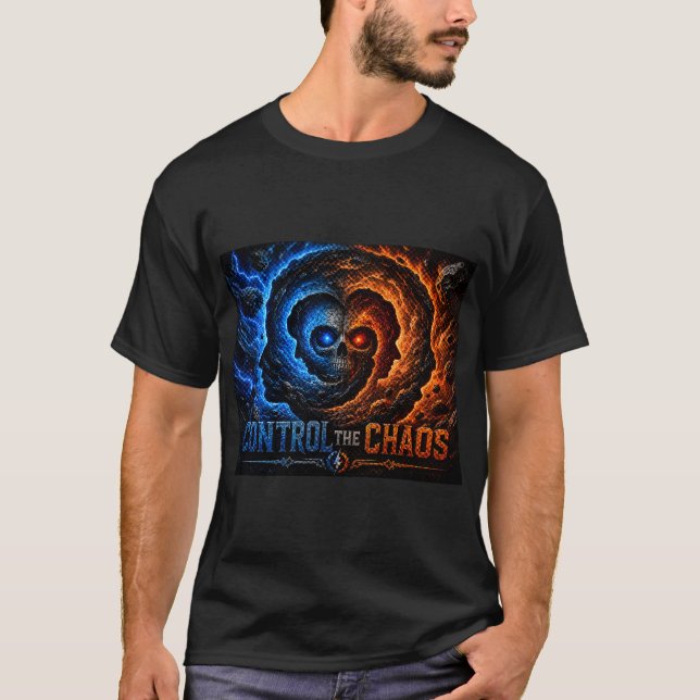 Master the Mayhem Control the Spiral T-Shirt – 3D  (Front)