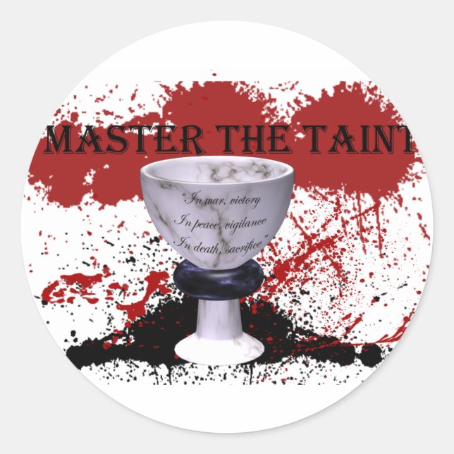 Master the Taint Classic Round Sticker (Front)