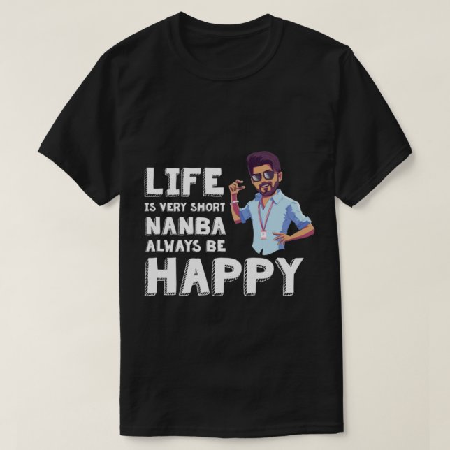 Master Vijay - Always be happy T-Shirt (Design Front)