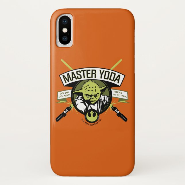 Master Yoda Lightsaber Badge Case-Mate iPhone Case (Back)