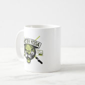 Master Yoda Lightsaber Badge Coffee Mug (Front Left)