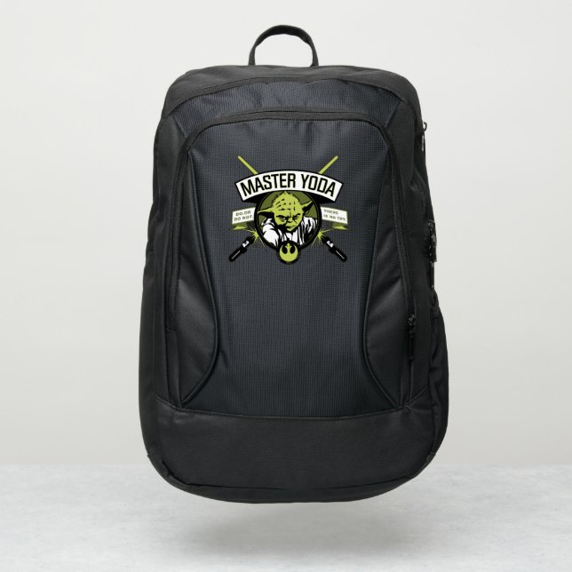 Master Yoda Lightsaber Badge Port Authority® Backpack (Front)