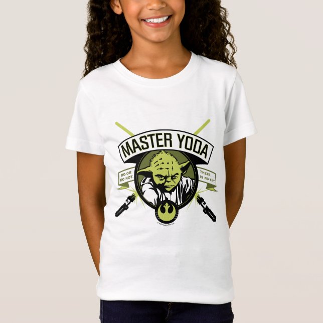 Master Yoda Lightsaber Badge T-Shirt (Front)