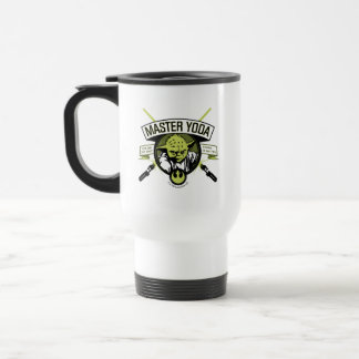 Master Yoda Lightsaber Badge Travel Mug