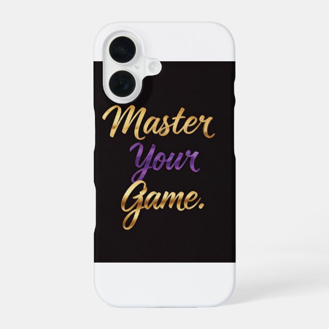 Master Your Game  Iphone Case (Back)