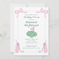 Mastered First Year Birthday Par-tee Invitation