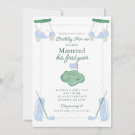 Mastered First Year Birthday Par-tee Invitation