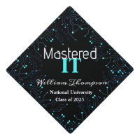 Mastered IT Blue Circuit Board Computer Tech