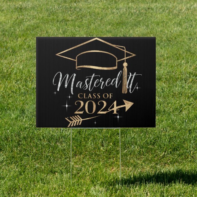 Mastered It Class of 2024 Graduation Gifts for Her Sign (Insitu)