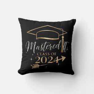 Mastered It Class of 2024 Graduation Gifts for Her Throw Pillow