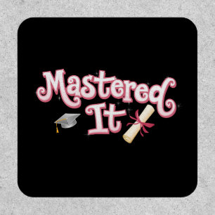Mastered It Graduation Master's Degree Graduate Patch